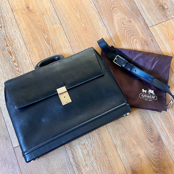 Cole Haan Leather Briefcase/Laptop Bag